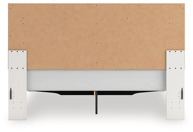 Zuraleus  Upholstered Panel Platform Storage Bed, Dresser, Mirror And Nightstand