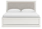 Zuraleus  Upholstered Panel Platform Bed, Dresser, Mirror, Chest And Nightstand