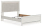 Zuraleus  Upholstered Panel Bed, Dresser And Mirror