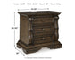 Maylee  Canopy Bed, Dresser, Mirror, Chest And Nightstand