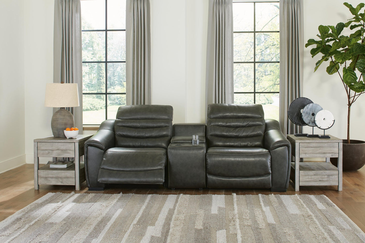 Center Line 3-Piece Power Reclining Loveseat with Console