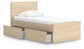 Onita  Panel Platform Bed With 1 Side Storage