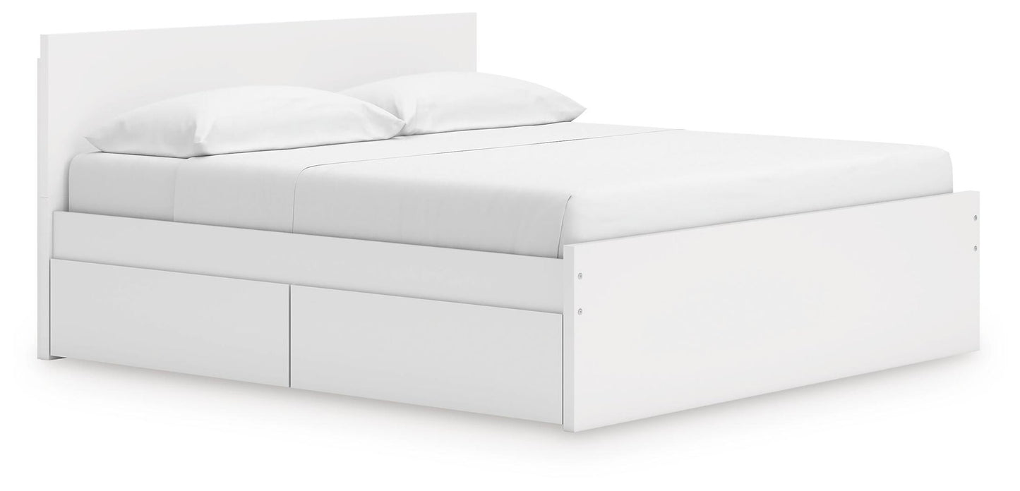Onita  Panel Platform Bed With Storage