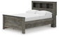 Frandern  Bookcase Panel Bed With Storage