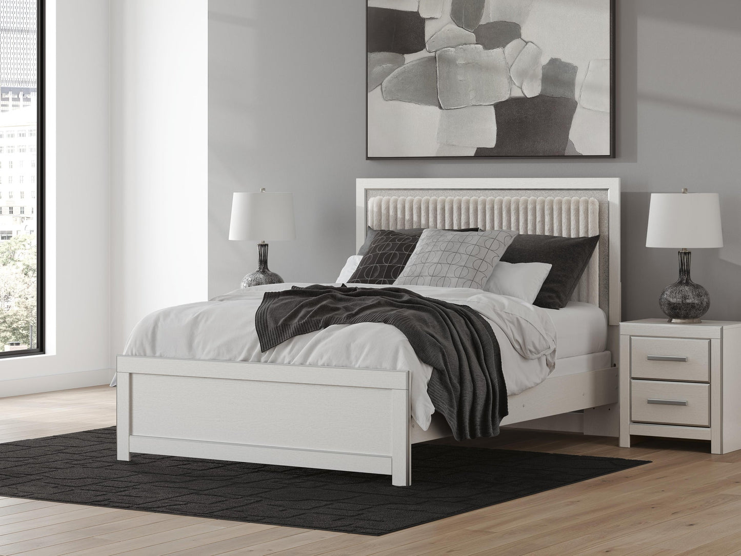 Zuraleus  Upholstered Panel Bed