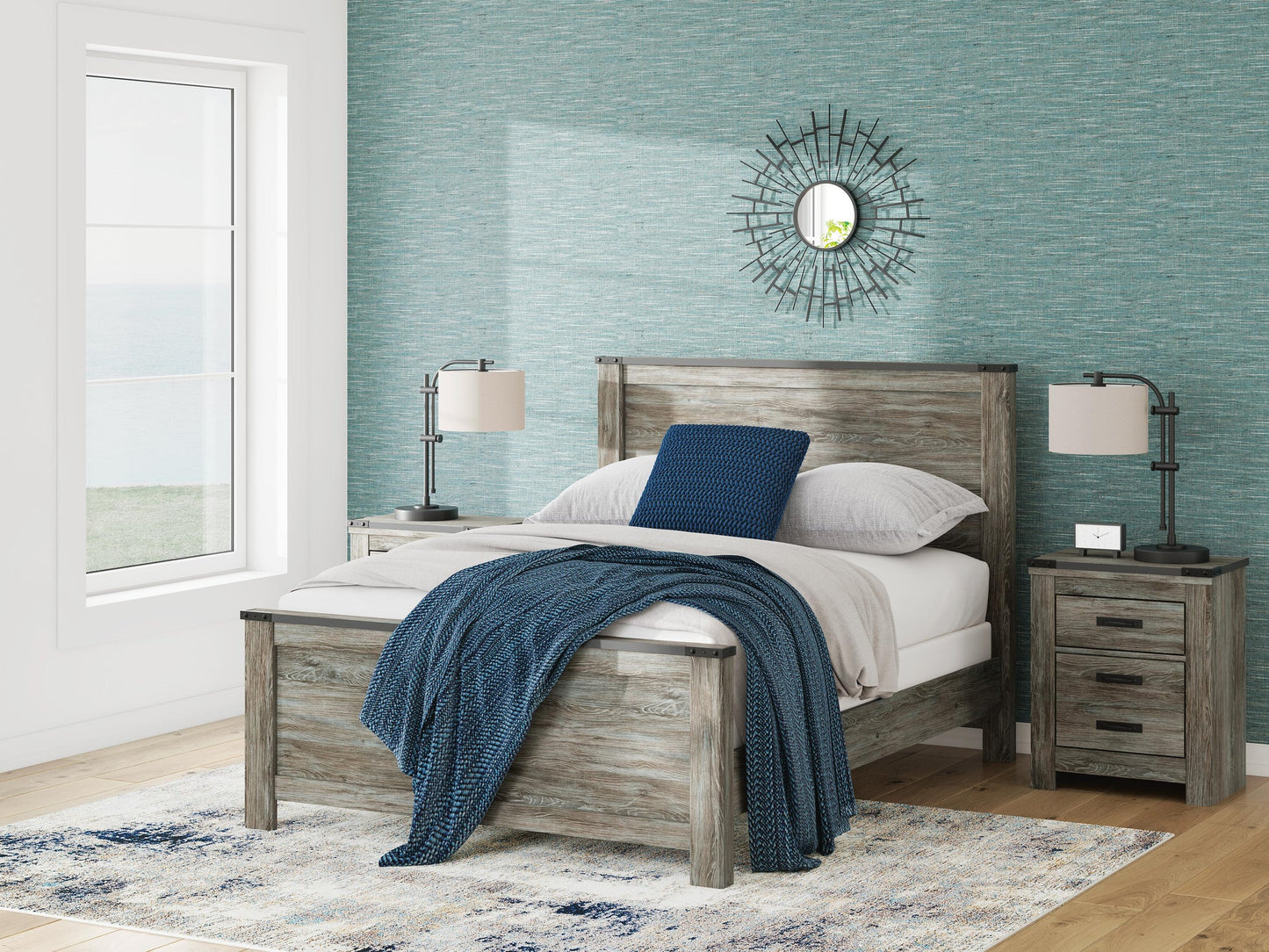 Frandern  Panel Bed