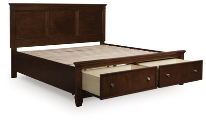 Danabrin California  Panel Storage Bed