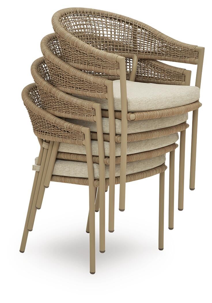 Orchard Beach Arm Chair With Cushion (4/CN)