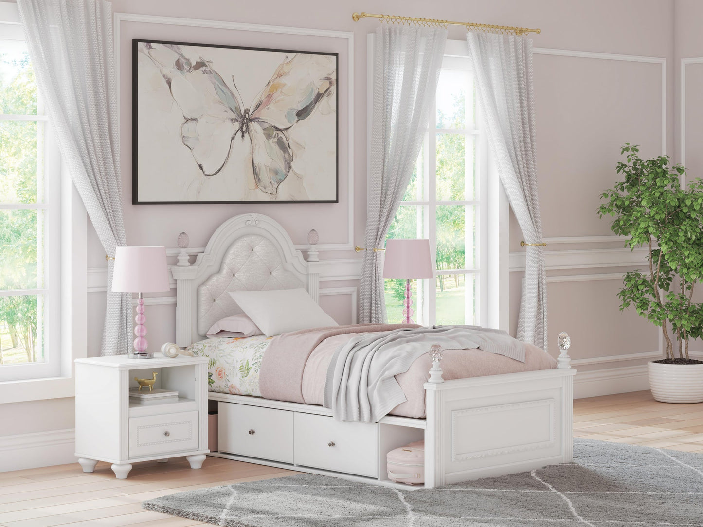 Kozlani  Upholstered Panel Storage Bed