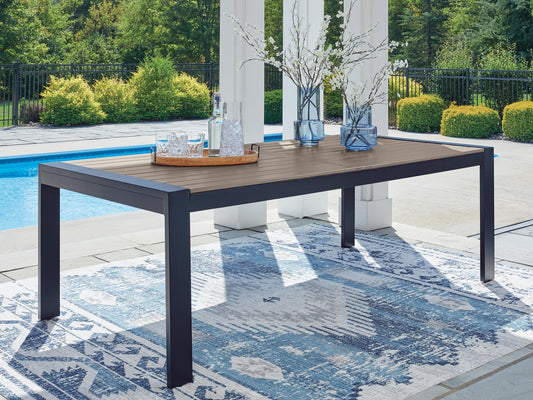 East Beach RECT Dining Table w/UMB OPT