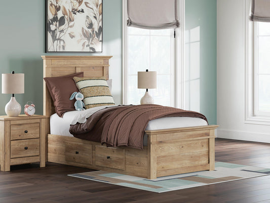 Makidern  Panel Storage Bed