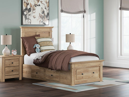 Makidern  Panel Storage Bed