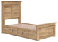 Makidern  Panel Storage Bed