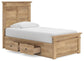 Makidern  Panel Storage Bed