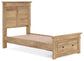 Makidern  Panel Storage Bed