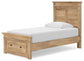 Makidern  Panel Storage Bed