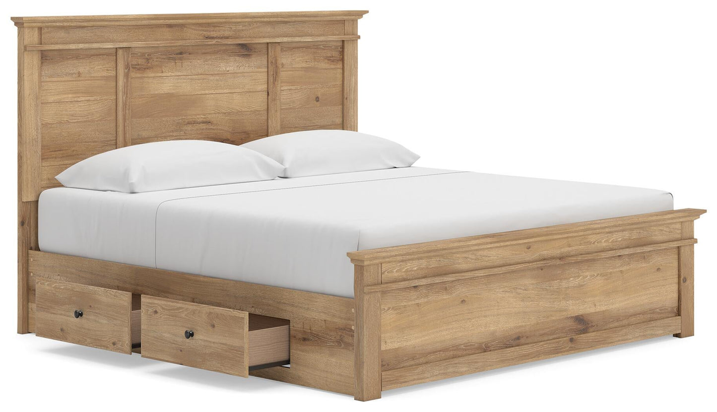 Makidern  Panel Storage Bed
