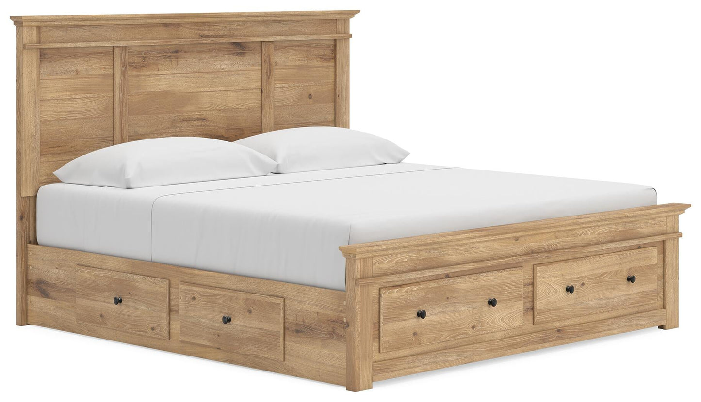 Makidern  Panel Storage Bed