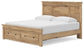 Makidern  Panel Storage Bed