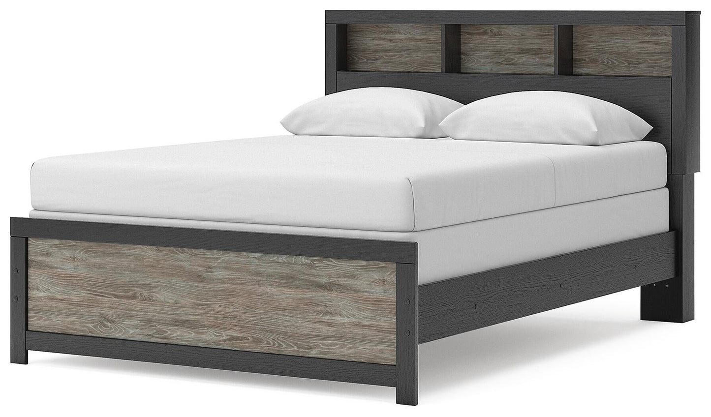 Broachmyn  Bookcase Panel Bed