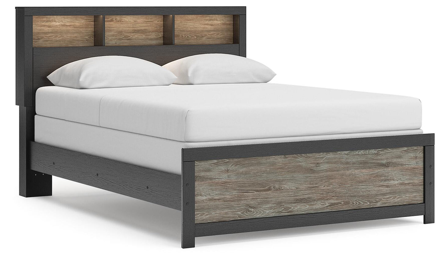 Broachmyn  Bookcase Panel Bed