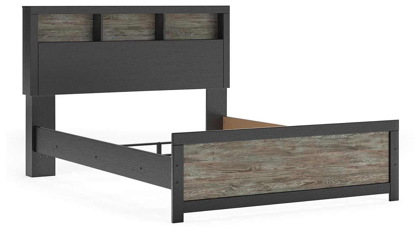 Broachmyn  Bookcase Panel Bed