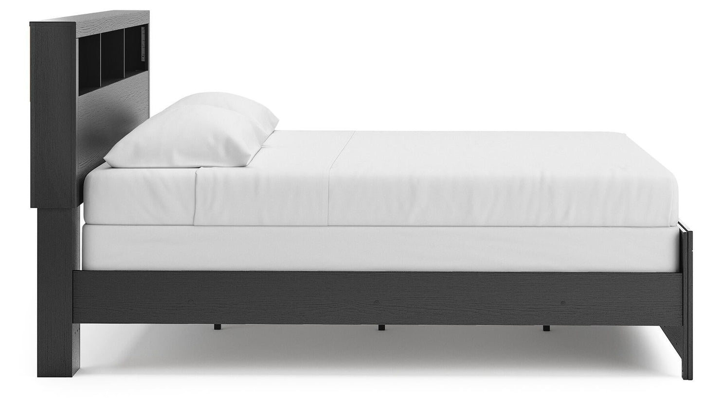 Broachmyn  Bookcase Panel Bed