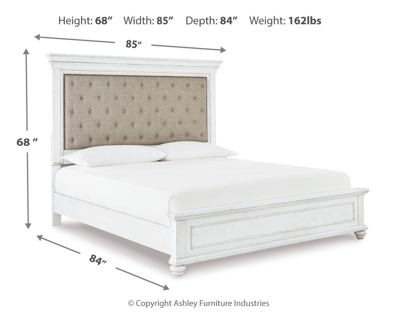 Kanwyn  Panel Bed, Dresser And Mirror