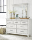 Kanwyn  Panel Bed, Dresser And Mirror