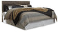 Derekson  Panel Headboard Bed With Mirrored Dresser