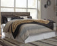 Derekson  Panel Headboard Bed With Mirrored Dresser