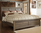 Juararo  Panel Bed With Mirrored Dresser