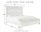 Kanwyn  Panel Bed With Storage Bench, Dresser And Mirror