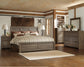 Juararo California  Panel Bed With Mirrored Dresser