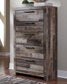 Derekson  Panel Headboard Bed With Mirrored Dresser, Chest And Nightstand