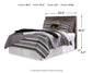 Derekson  Panel Headboard Bed With Mirrored Dresser, Chest And Nightstand