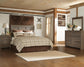 Juararo  Panel Headboard Bed With Mirrored Dresser