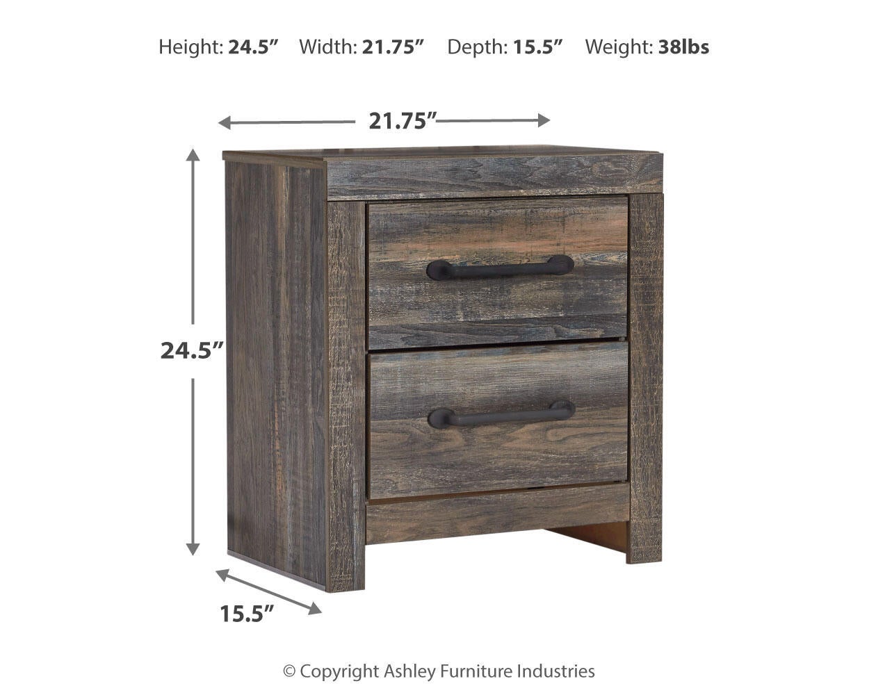 Drystan  Bookcase Bed With Mirrored Dresser, Chest And Nightstand