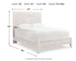 Paxberry  Panel Bed With Mirrored Dresser