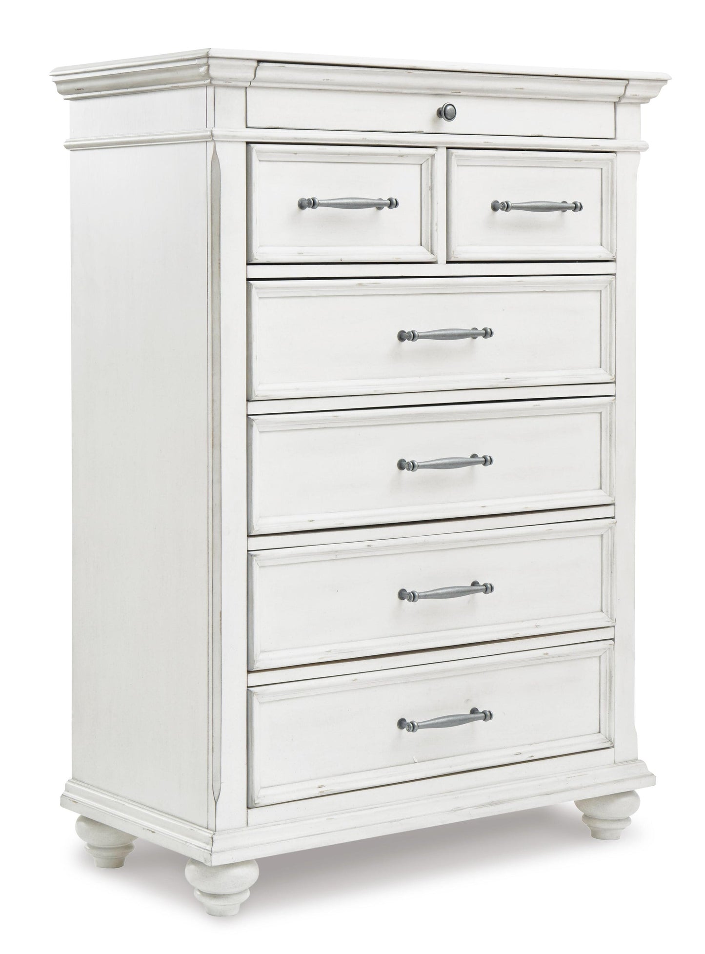Kanwyn  Panel Bed With Storage With Mirrored Dresser, Chest And Nightstand