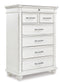 Kanwyn  Panel Bed With Storage With Mirrored Dresser, Chest And Nightstand