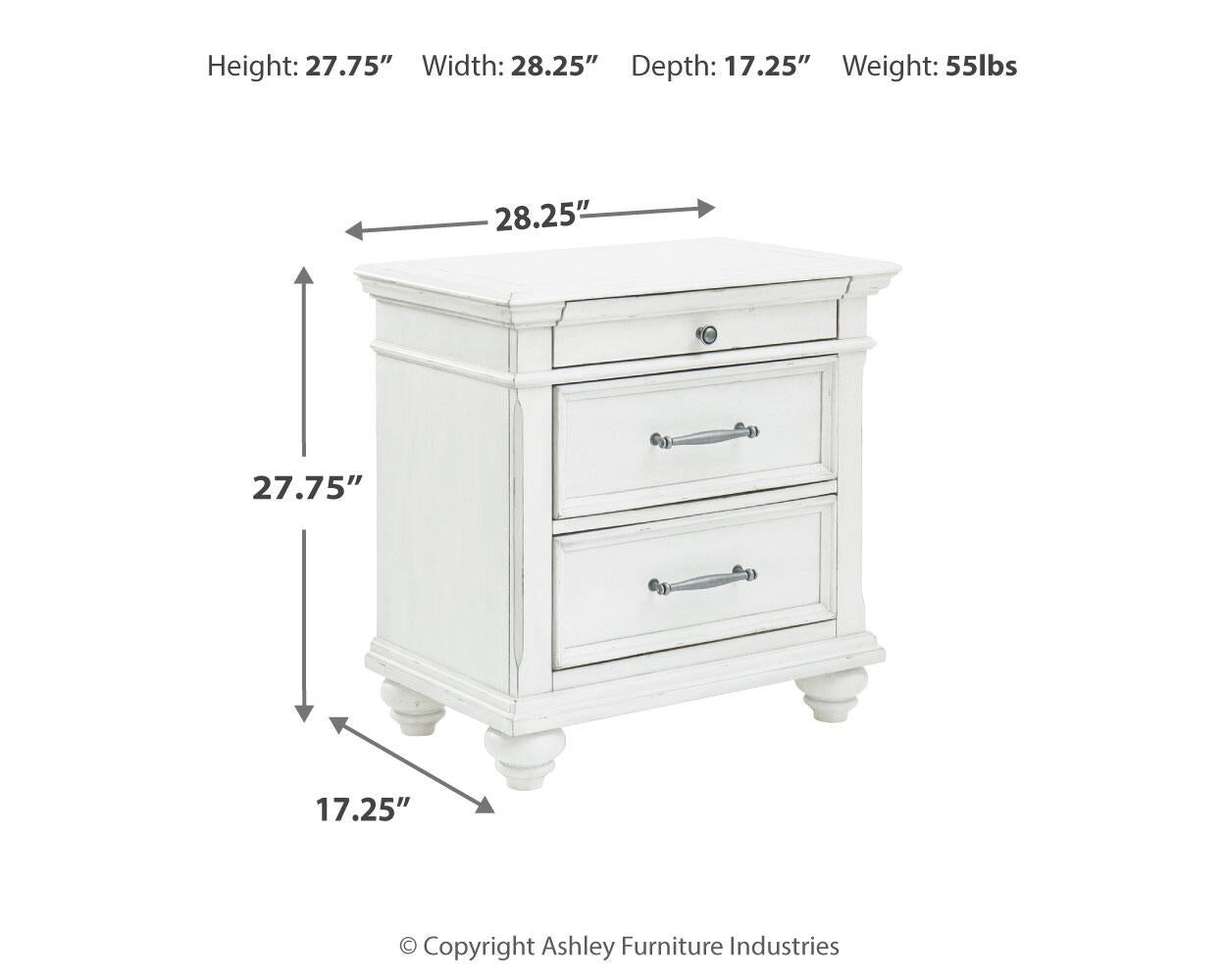 Kanwyn  Panel Bed With Mirrored Dresser, Chest And Nightstand