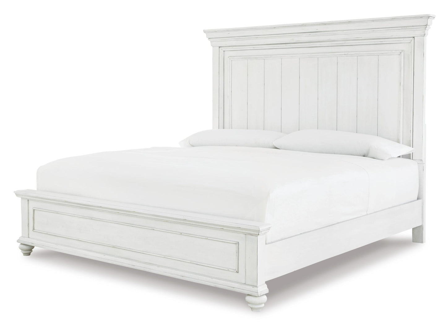 Kanwyn  Panel Bed With Mirrored Dresser, Chest And Nightstand