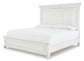 Kanwyn  Panel Bed With Mirrored Dresser, Chest And Nightstand
