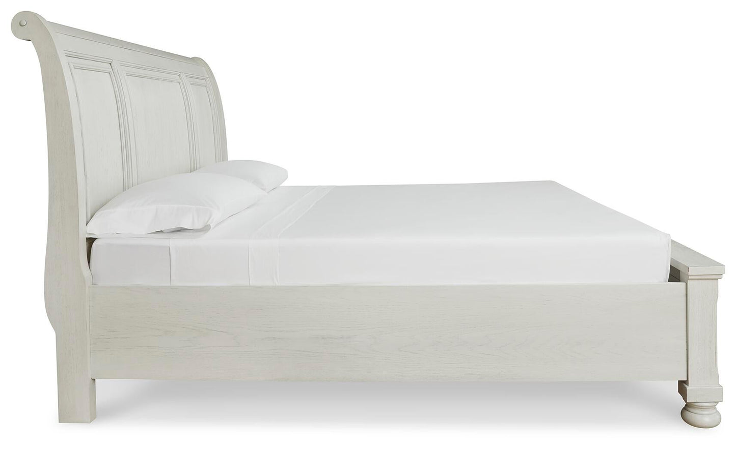Robbinsdale California  Sleigh Bed With Storage With Mirrored Dresser