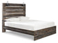 Drystan  Panel Bed With Mirrored Dresser And Nightstand
