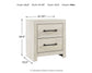 Cambeck  Panel Bed With Mirrored Dresser And Nightstand