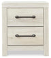 Cambeck  Panel Bed With Mirrored Dresser And Nightstand