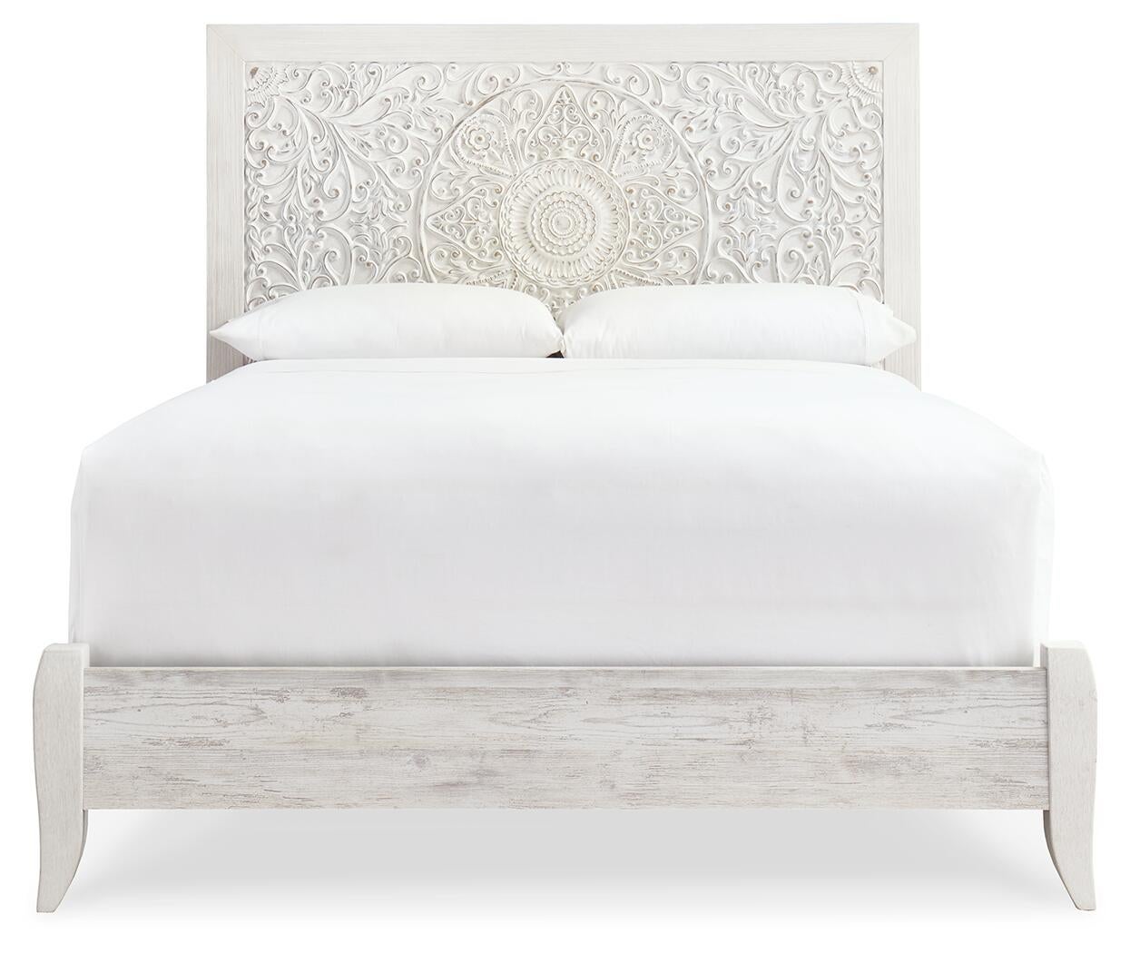 Paxberry  Panel Bed With Mirrored Dresser, Chest And Nightstand