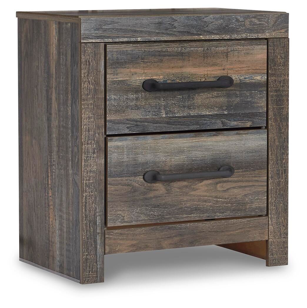 Drystan  Panel Headboard Bed With Mirrored Dresser, Chest And Nightstand